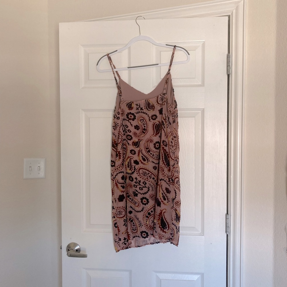 Japna dress, lined slip dress with velvet details.